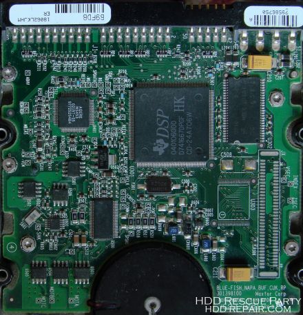 MAXTOR D540X-4D ROMULUS DSP B9FDB PATA electronic circuit board